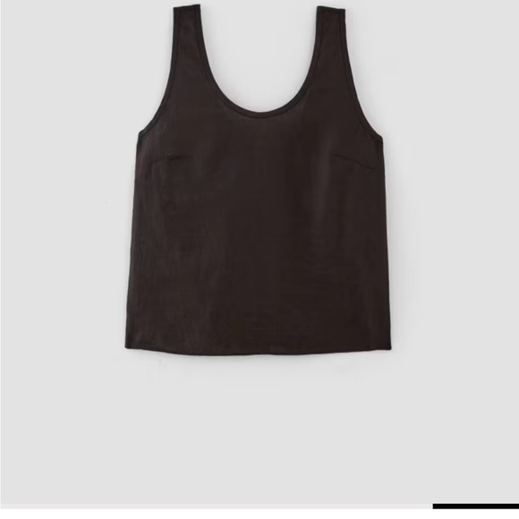 Everlane linen scoop neck top in mazarine blue, size 14 - Picture 5 of 5